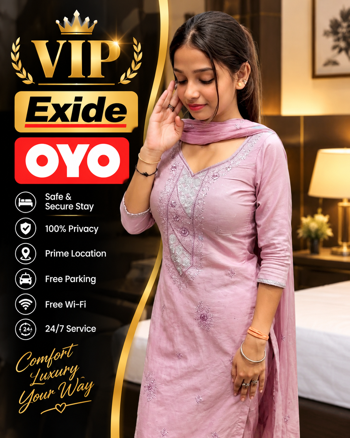 100% GENUINE ESCORT SERVICE HOME SERVICE & HOTEL SERVICE AVAILABLE  HA...